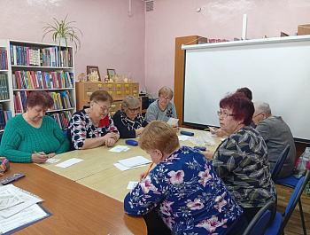 Практическое занятие «Нейробика — гимнастика для мозга» для участников клуба «Ветеран»